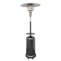48000 BTU Silver Steel Propane Cylindrical Pole Standing Patio Heater