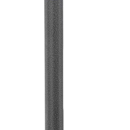 48000 BTU Silver Steel Propane Cylindrical Pole Standing Patio Heater