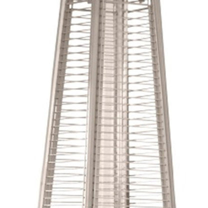 41000 BTU Brown Steel Propane Triangular Pyramid Standing Patio Heater