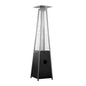 41000 BTU Black Steel Propane Triangular Pyramid Standing Patio Heater