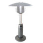 11000 BTU Silver Steel Propane Cylindrical Pole Tabletop Patio Heater