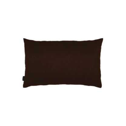 Set Of Two 12" X 20" Brown Zippered Polyester Lumbar Pillow Cover