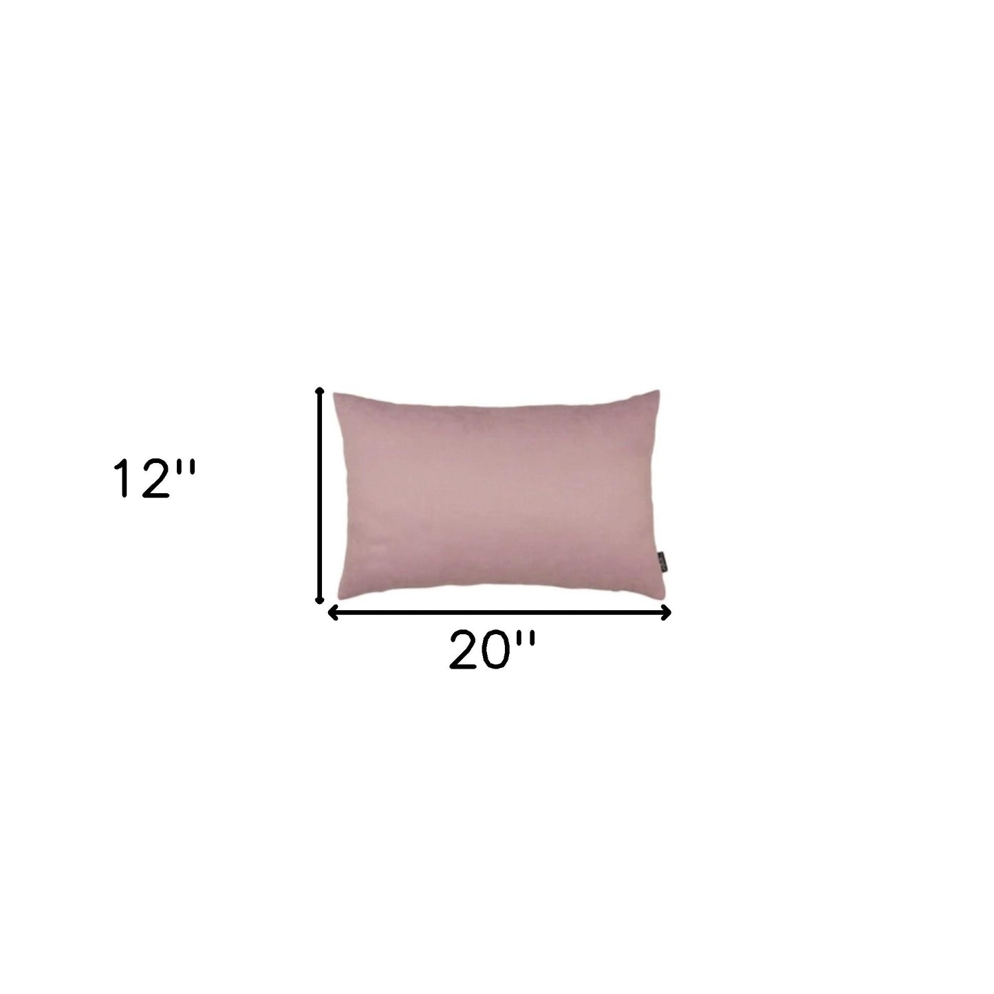 Set of Two 12" X 20" Light Pink Throw Pillow Covers