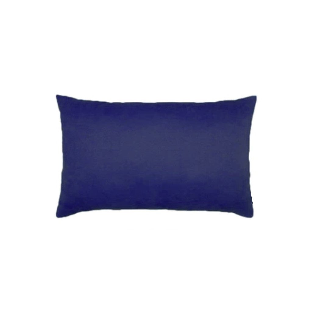 Set of Two 12" X 20" Sapphire Blue Lumbar Throw Pillow Covers