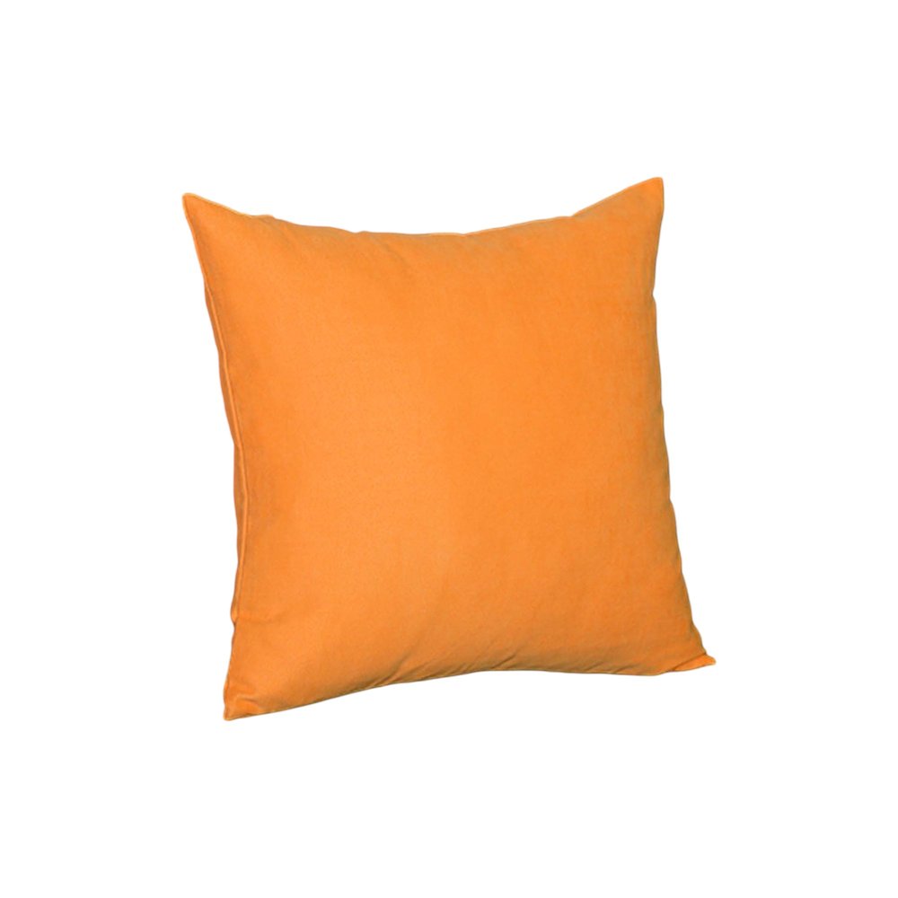 Set of Two 20" Orange Fabric Throw Pillow Covers