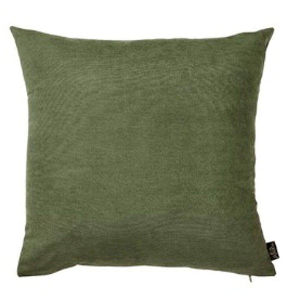 Set Of Four 18" X 18" Fern Green Polyester Zippered Pillow Cover