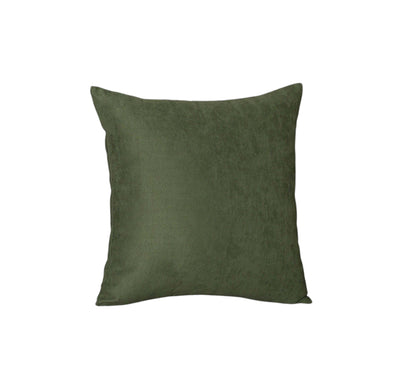 Set Of Four 20" X 20" Fern Green Polyester Zippered Pillow Cover