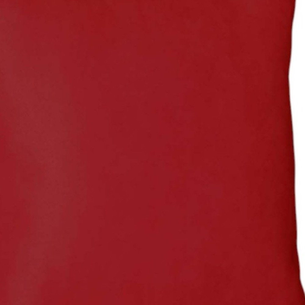 Set of Four 20" Red Fabric Throw Pillow Covers