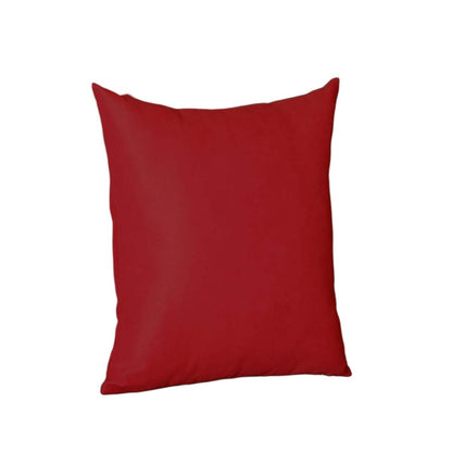 Set of Four 20" Red Fabric Throw Pillow Covers