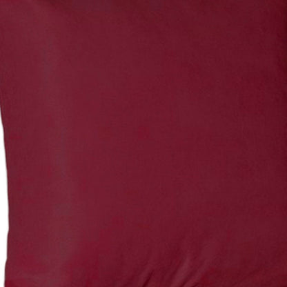 Set of Four 22" Red Throw Pillow Covers
