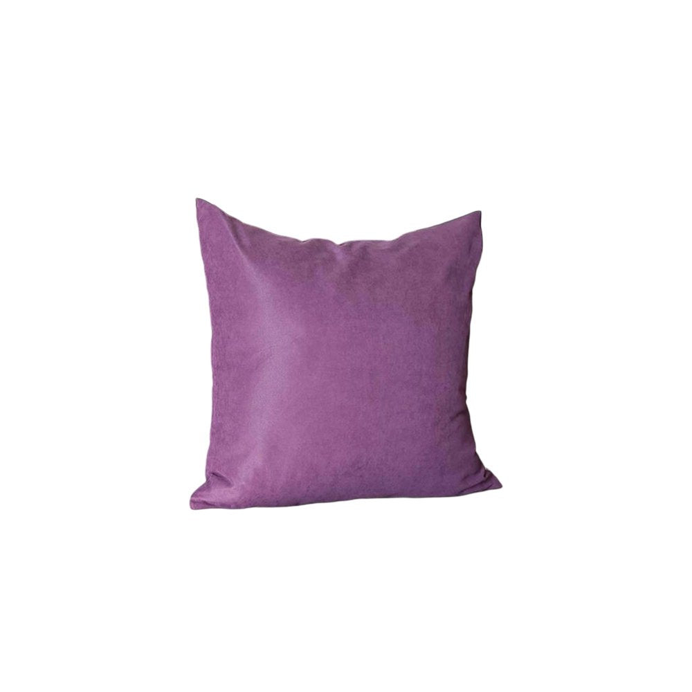 Set Of Four 22" X 22" Purple Polyester Zippered Pillow Cover