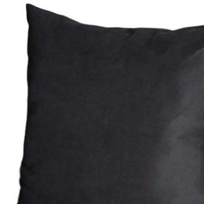 Set of Four 22" Black Throw Pillow Covers