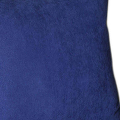 Set Of Two 18" X 18" Navy Blue Polyester Zippered Pillow Cover