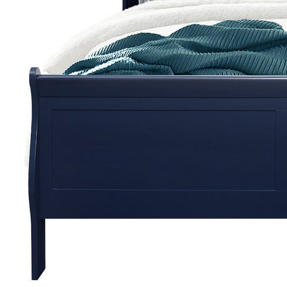 Blue King Bed Frame With No