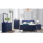 Blue King Bed Frame With No