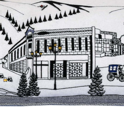 14" X 45" Cream Hometown Pride Wool Lumbar Throw Pillow