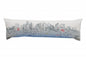 14" X 45" Cream Boston Daylight Skyline Lumbar Decorative Pillow