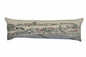 14" X 46" Cream New Orleans Daylight Skyline Lumbar Decorative Pillow