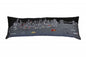46" Black NYC Nighttime Skyline Lumbar Decorative Pillow