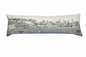 14" X 46" Cream Philadelphia Daylight Skyline Lumbar Decorative Pillow