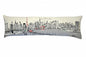 14" X 46" Cream Tokyo Daylight Skyline Lumbar Decorative Pillow