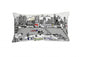 14" X 24" Cream Austin Daylight Skyline Lumbar Decorative Pillow