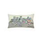 14" X 24" Cream Baltimore Daylight Skyline Lumbar Decorative Pillow