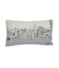 14" X 24" Cream Hometown Pride Wool Lumbar Throw Pillow