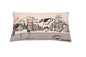 14" X 24" Cream Jackson Daylight Skyline Lumbar Decorative Pillow