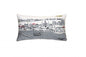14" X 24" Cream New Orleans Daylight Skyline Lumbar Decorative Pillow