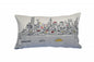 14" X 24" Cream Hometown Pride Wool Lumbar Throw Pillow