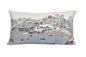 14" X 24" Cream Hometown Pride Wool Lumbar Throw Pillow
