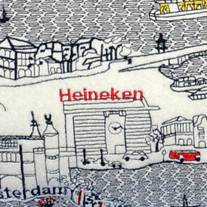 14" X 35" Cream Hometown Pride Wool Lumbar Throw Pillow