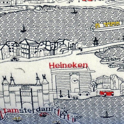 14" X 35" Cream Hometown Pride Wool Lumbar Throw Pillow