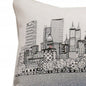 14" X 35" Cream Hometown Pride Wool Lumbar Throw Pillow