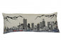35" White Denver Daylight Skyline Lumbar Decorative Pillow