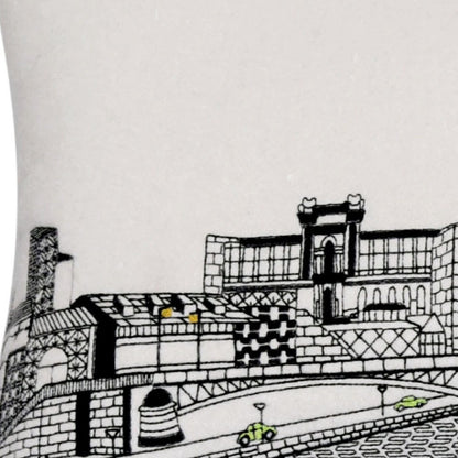 14" X 35" Cream Hometown Pride Wool Lumbar Throw Pillow