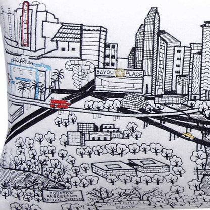 14" X 35" Cream Hometown Pride Wool Lumbar Throw Pillow