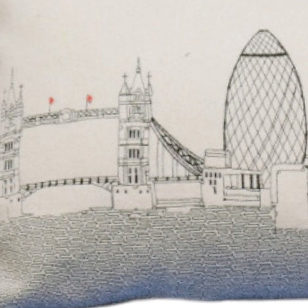 14" X 35" Cream Hometown Pride Wool Lumbar Throw Pillow