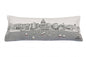 14" X 35" Cream Madison Daylight Skyline Lumbar Decorative Pillow