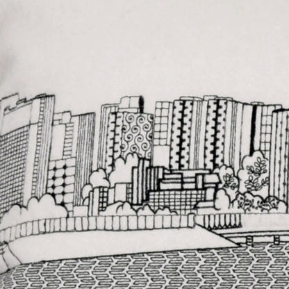 14" X 35" Cream Hometown Pride Wool Lumbar Throw Pillow