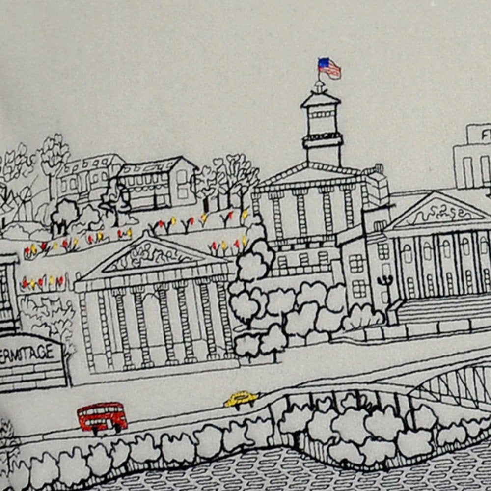 14" X 35" Cream Hometown Pride Wool Lumbar Throw Pillow