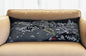 35" Black Pittsburgh Nighttime Skyline Lumbar Decorative Pillow