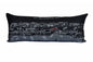 14" X 35" Dark Gray And White St Michael's Nighttime Skyline Lumbar Decorative Pillow