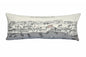 14" X 35" Cream St Michael's Daylight Skyline Lumbar Decorative Pillow
