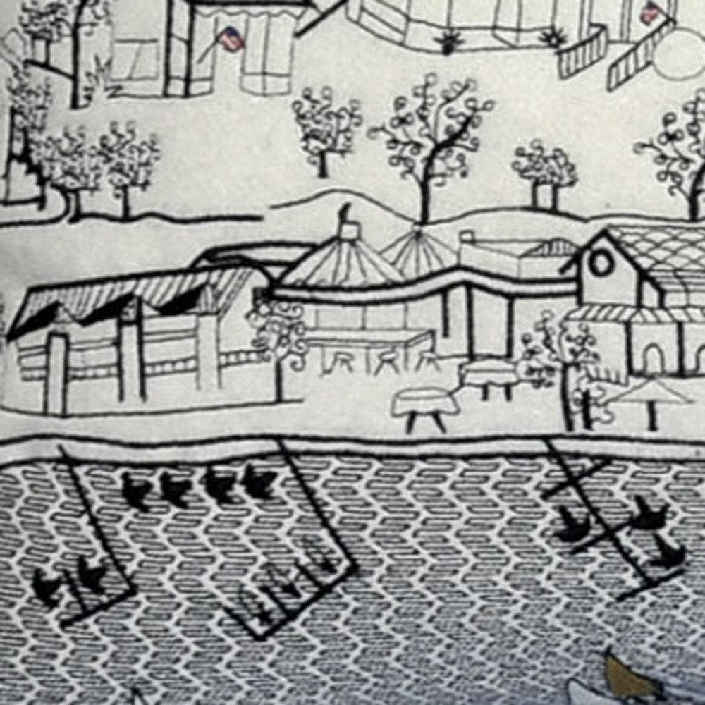 14" X 35" Cream Hometown Pride Wool Lumbar Throw Pillow