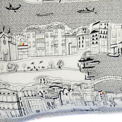 14" X 35" Cream Hometown Pride Wool Lumbar Throw Pillow