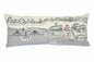 14" X 35" Cream Wichita Daylight Skyline Lumbar Decorative Pillow