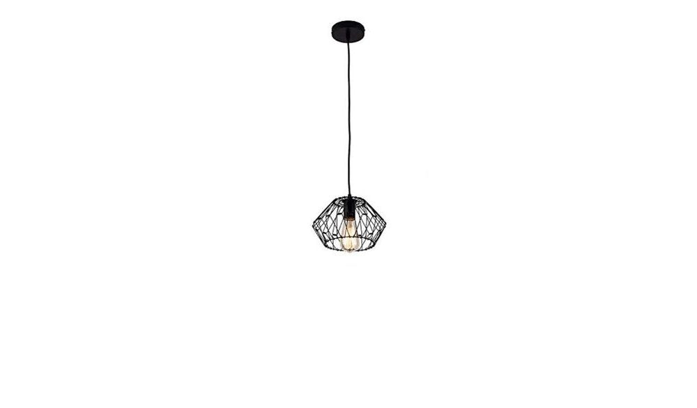 Black Unique Statement Metal Dimmable Chandelier With Black Shades