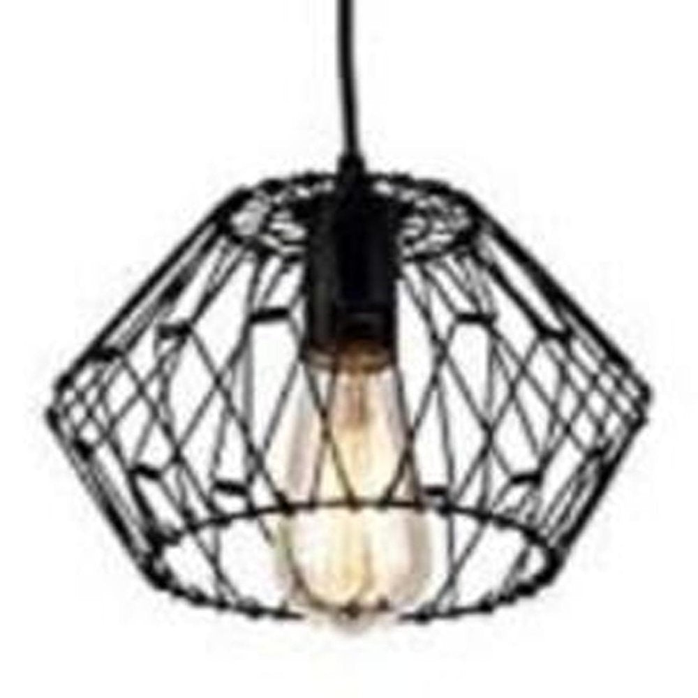 Black Unique Statement Metal Dimmable Chandelier With Black Shades